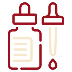 Essential Oil Bottle with Dropper Icon