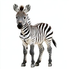 Unique baby zebra with distinct black and white stripes african savannah wildlife photography natural habitat close-up view animal beauty