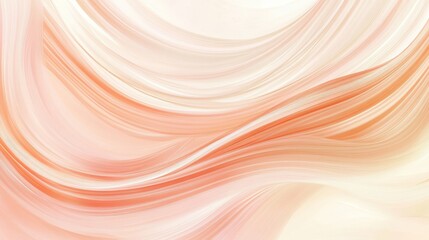 Abstract Peach and Cream Swirling Wave Design