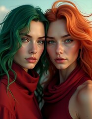 Elegant Woman Model and Beauty and Style in Every Pose