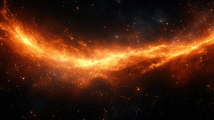 A fiery galaxy in space with a dark background evokes adventure, exploration, and the wonders of the universe, perfect for astrology and astronomy enthusiasts.