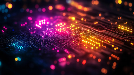 Fototapeta premium interwoven geometric lines and nodes. Symbolizes chaos and order in technology, digital communication, and interconnected networks. Dynamic, futuristic, and complex