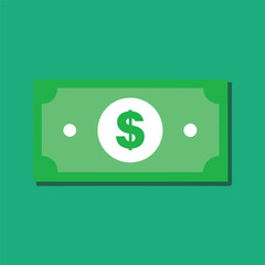Dollar banknotes isolate on white background