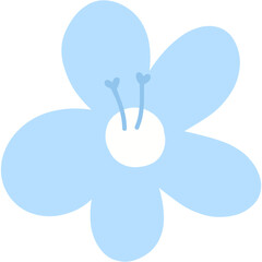 pastel blue flowers for decoration