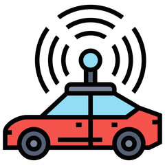 Autonomous Car Icon