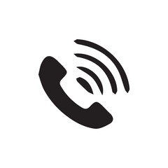 Phone flat icon. Call symbol. Phone icon . Telephone symbol. Contact us. Vector illustration eps 10