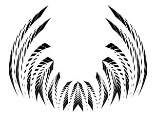 op art creative geometric pattern, halftone black and white background, vector design element