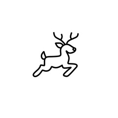 christmas reindeer icon