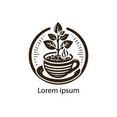 Coffee shop logo template