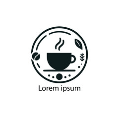 Coffee shop logo template