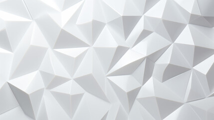 Abstract minimalist geometric triangle lowpoly mosaic pattern. White triangular abstract background.