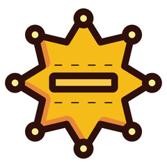sheriff badge illustration