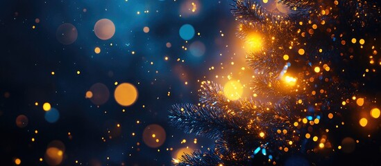 Fototapeta premium Colorful lighting design bokeh backdrop with shimmering lights for festive events and photography capturing the essence of celebration