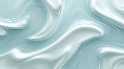 Obraz premium Abstract swirling pastel blue and white design