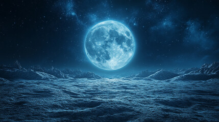 futuristic space station on the Moon with its silvery surface reflecting sunlight and the Earth visible in the distance blurred representing innovation exploration and humanity's ambition for cosmic c