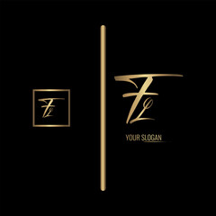 Luxury stylish FL letter vector logo design. Typography Stylish logo design.
