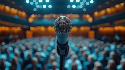 A politician gives a speech at a conference or election campaign, engaging in public discussion or debate and calling for action.