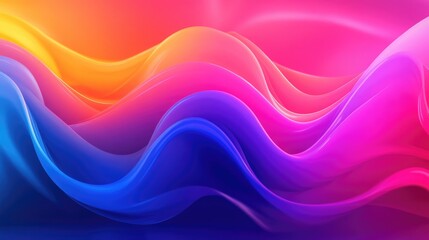 Obraz premium Abstract colorful wave pattern background for social media optimization and digital marketing concepts. Ideal for online marketing visuals.
