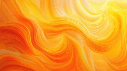 Abstract Swirling Orange Yellow Hues Design