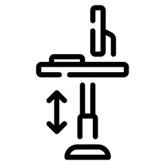 Adjustable Standing Desk Icon