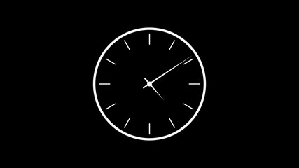 Wall Clock Icon, Timekeeping Design