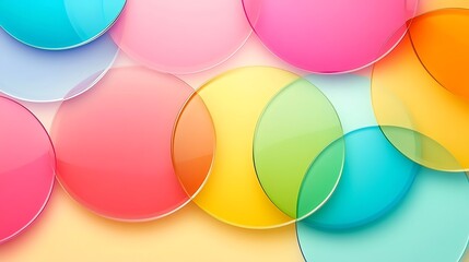 Colorful Abstract Circles Background 