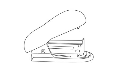 line art of stapler illustration