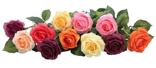 Colorful artificial roses bouquet ideal for home decor and event decoration enhancing aesthetic appeal and versatility in design settings