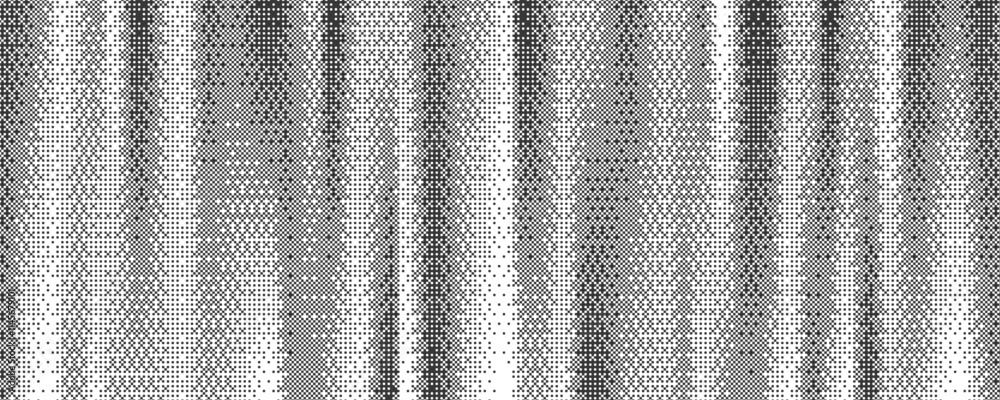 Poster Pixel pattern background. Bitmap texture of retro computer game. Dotted dither gradient bg. Abstract glitch gradation screen tone with mosaic effect. Vector wallpaper
