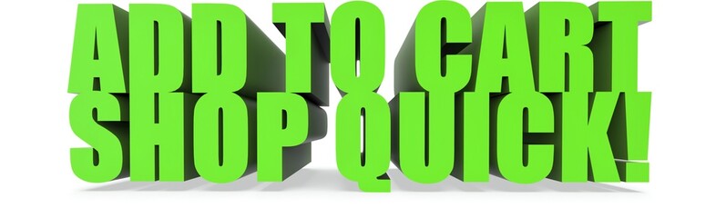Add To Cart Shop Quick!, 3d text