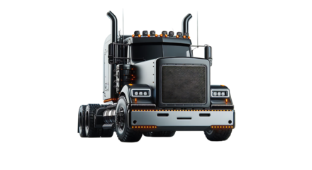 Truck lorry cargo Side view cutout PNG transparent background