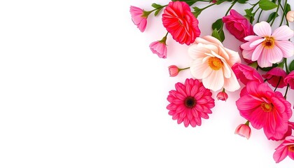 frame with flowers or background with flowers