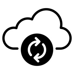 Cloud Sync Icon for Data Management