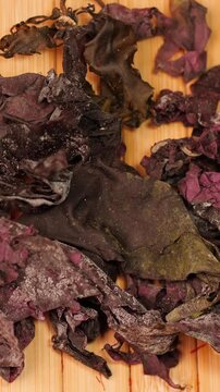 Dillisk (palmaria palmata) dried and gathered from Ireland's coastline