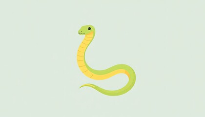 Fototapeta premium Snake Minimalist Logo and Icon