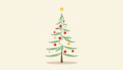 christmas tree icon or logo christmas tree. Minimalist Design Tree