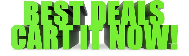 Best Deals Cart It Now!, 3d text