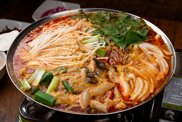 Spicy Korean Beef Intestine Stew