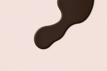 A rich splash of hot chocolate contrasts against a light pastel background, evoking a cozy atmosphere perfect for winter indulgence and relaxation