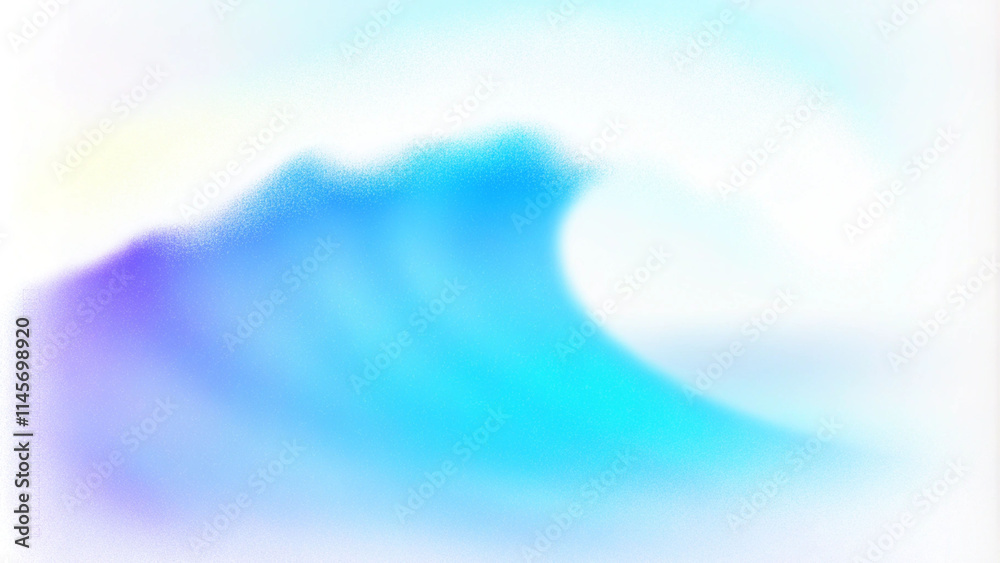 Poster Blue color gradient wave background, abstract blue grain gradation texture, blue noise texture blur abstract background. Blurred colorful gradient abstract background with modern shape element design