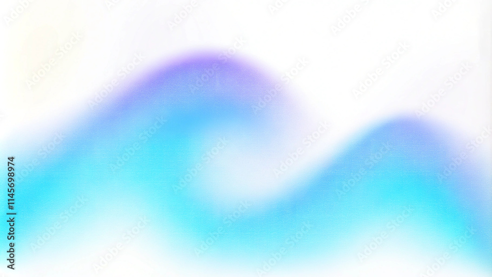Poster Blue color gradient wave background, abstract blue grain gradation texture, blue noise texture blur abstract background. Blurred colorful gradient abstract background with modern shape element design
