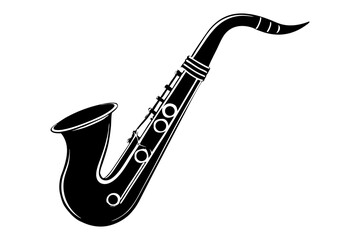 saxophone isolated on white