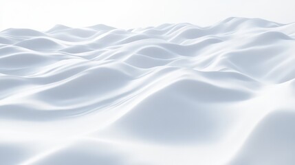 gentle undulating snow texture in a winter landscape showcasing a serene, tranquil scene with soft white tones and subtle shadows
