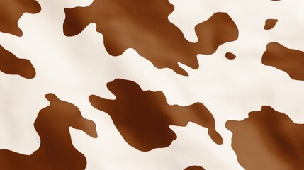 Brown and white cowskin cowhide texture for backgrounds in rustic or country-themed designs
