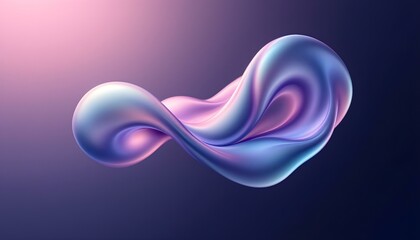 Bold holographic liquid blob shape isolated. Iridescent wavy melted substance on black background. Iridescent liquid metal sculpture with flowing chrome shapes and vibrant colors on ba lack background