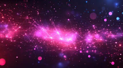 Obraz premium Abstract technology and electronics with futuristic pattern connection, showcasing digital hardware for networking, cyber servers, and machine learning.