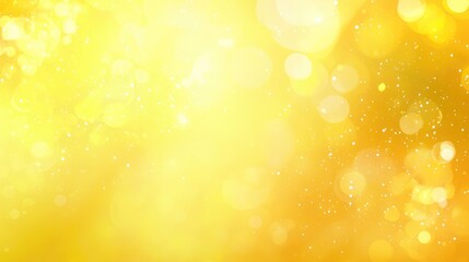 Golden yellow bokeh lights background with a soft dreamy texture ideal for festive designs and vibrant visual presentations