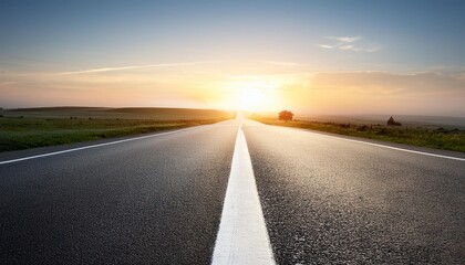Fototapeta premium sunset on the road