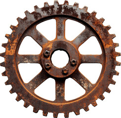 녹슨 오래된 톱니바퀴