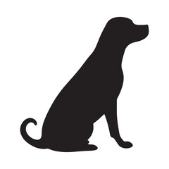 Subtle curves emphasize the dog's body structure providing a modern and organic feel.